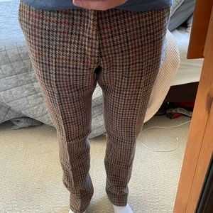 Vintage herringbone tweed pants